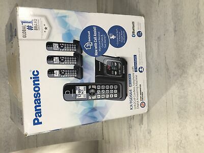 PANASONIC KX-TGD564M Expandable Cordless Phone System, 4 Handsets Metallic Black (6922770645175)